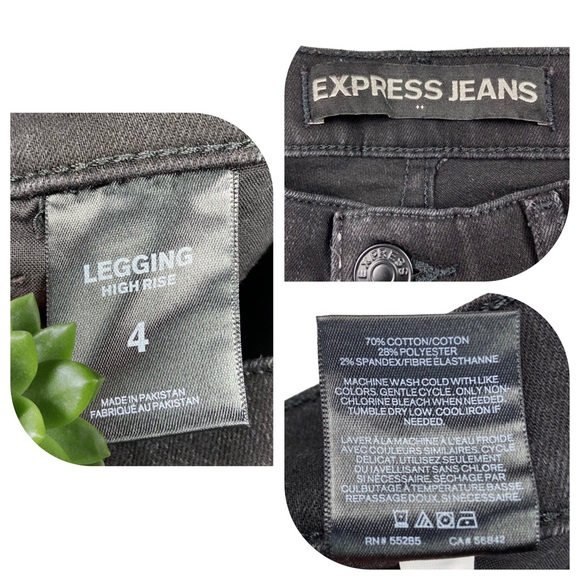 Express | High Rise Legging Fit 5 Button Closure - Picture 11 of 12